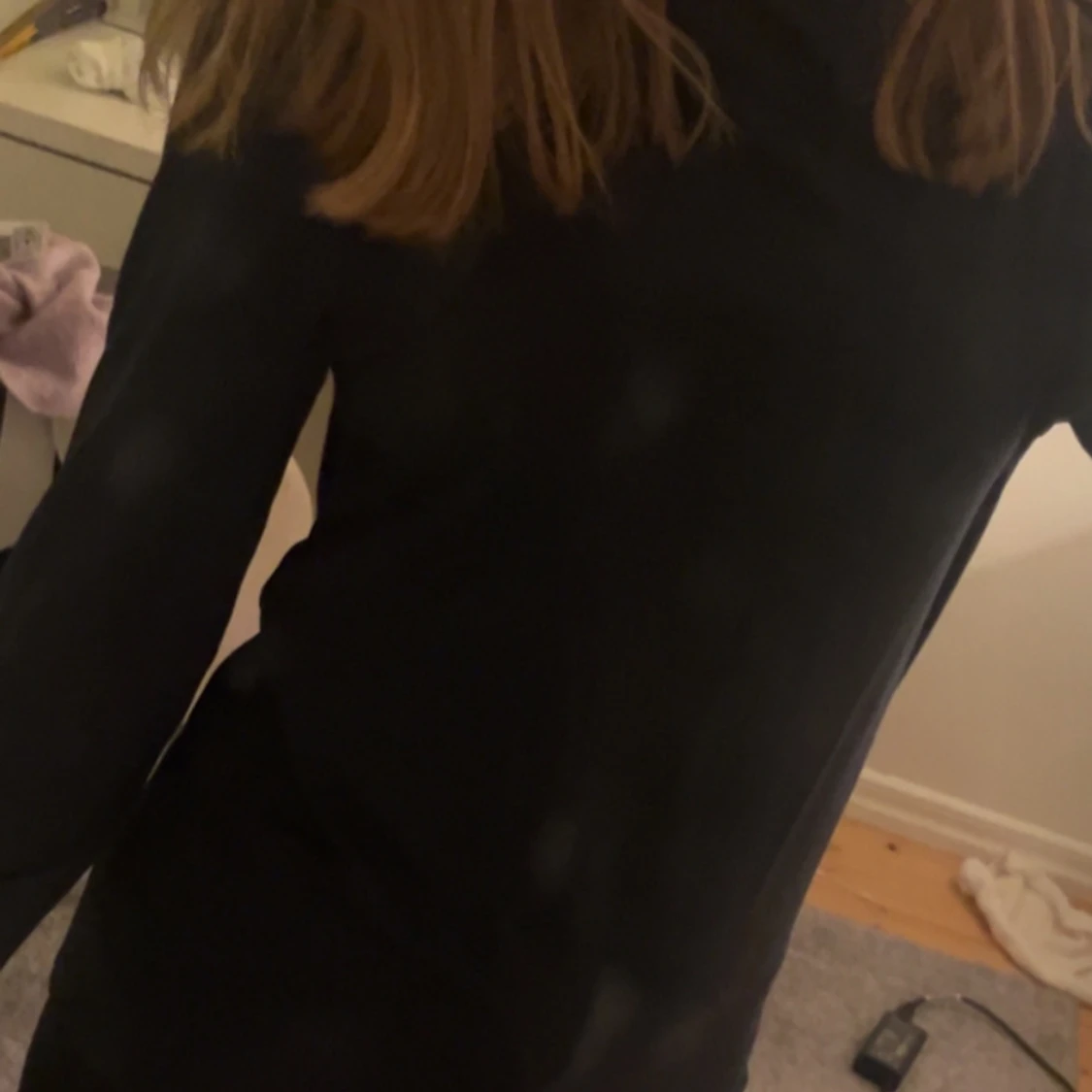 Mörk mörk blå långärmad topp från 157