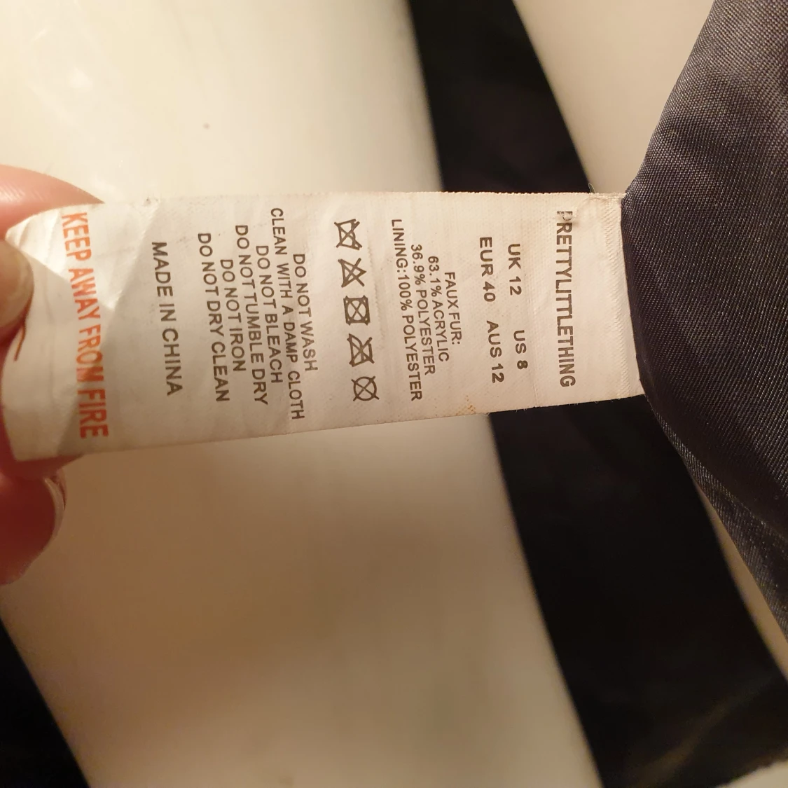 Svart pälsjacka - 3