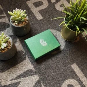 Grön korthållare  - Skick 10/10⭐️ Skicka meddelande vid flera frågor 👀