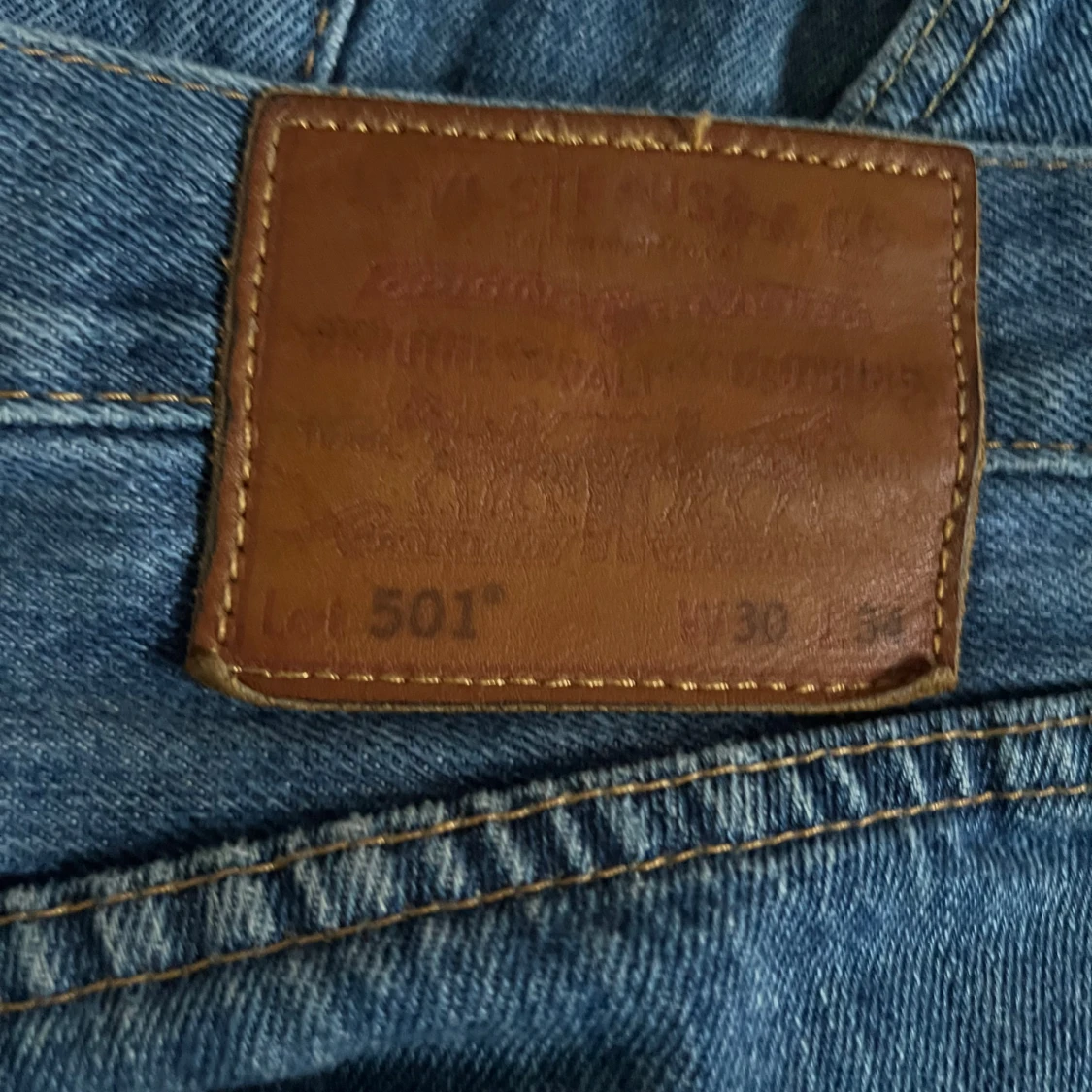Mörkblå 501 jeans - 90