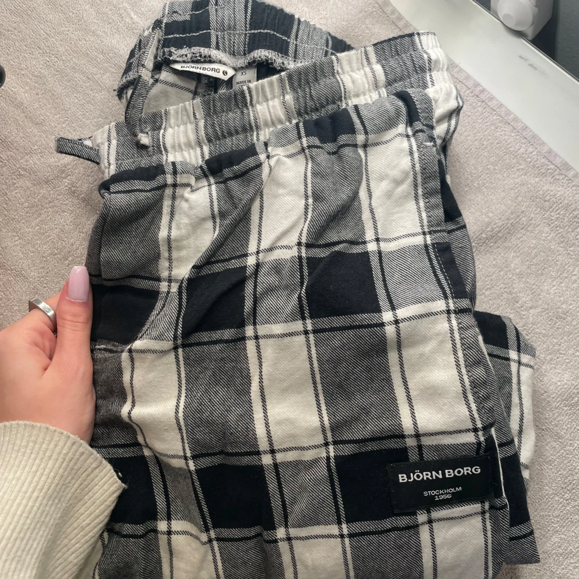 Rutig byxa från Björn Borg - 91