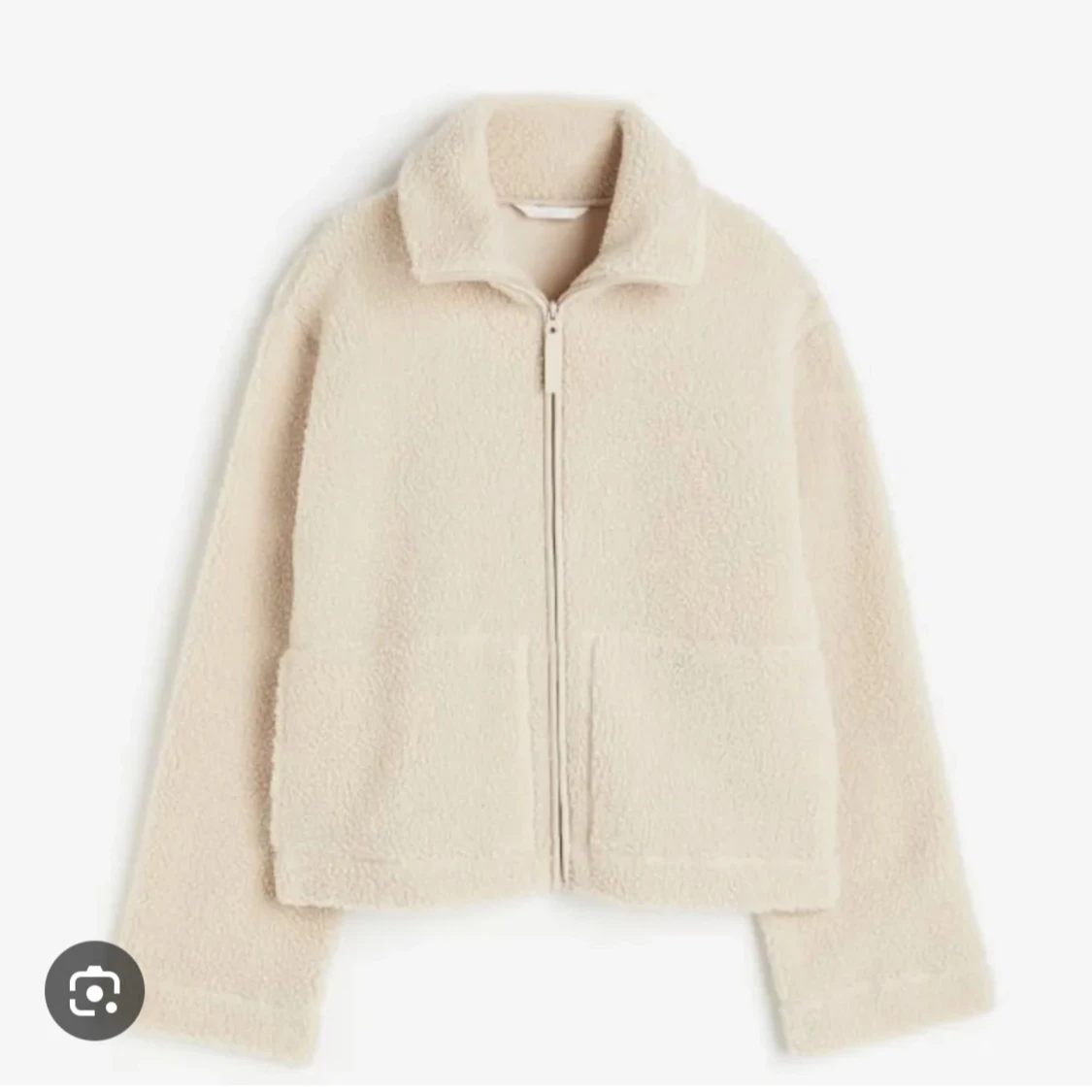Vit teddyjacka