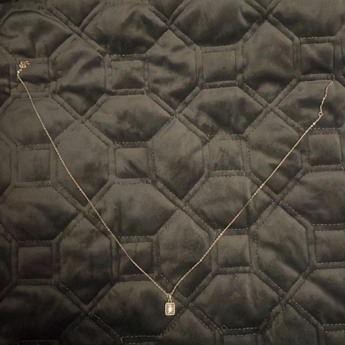 Silverhalsband med diamant // diamentowy naszyjnik - 90