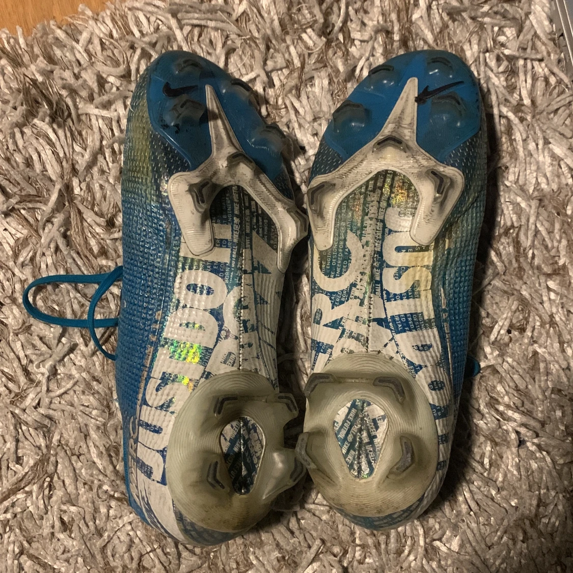 Blå Nike fotbollsskor - 1