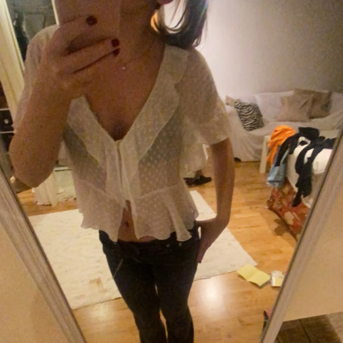 Vit blus från Zara - 90