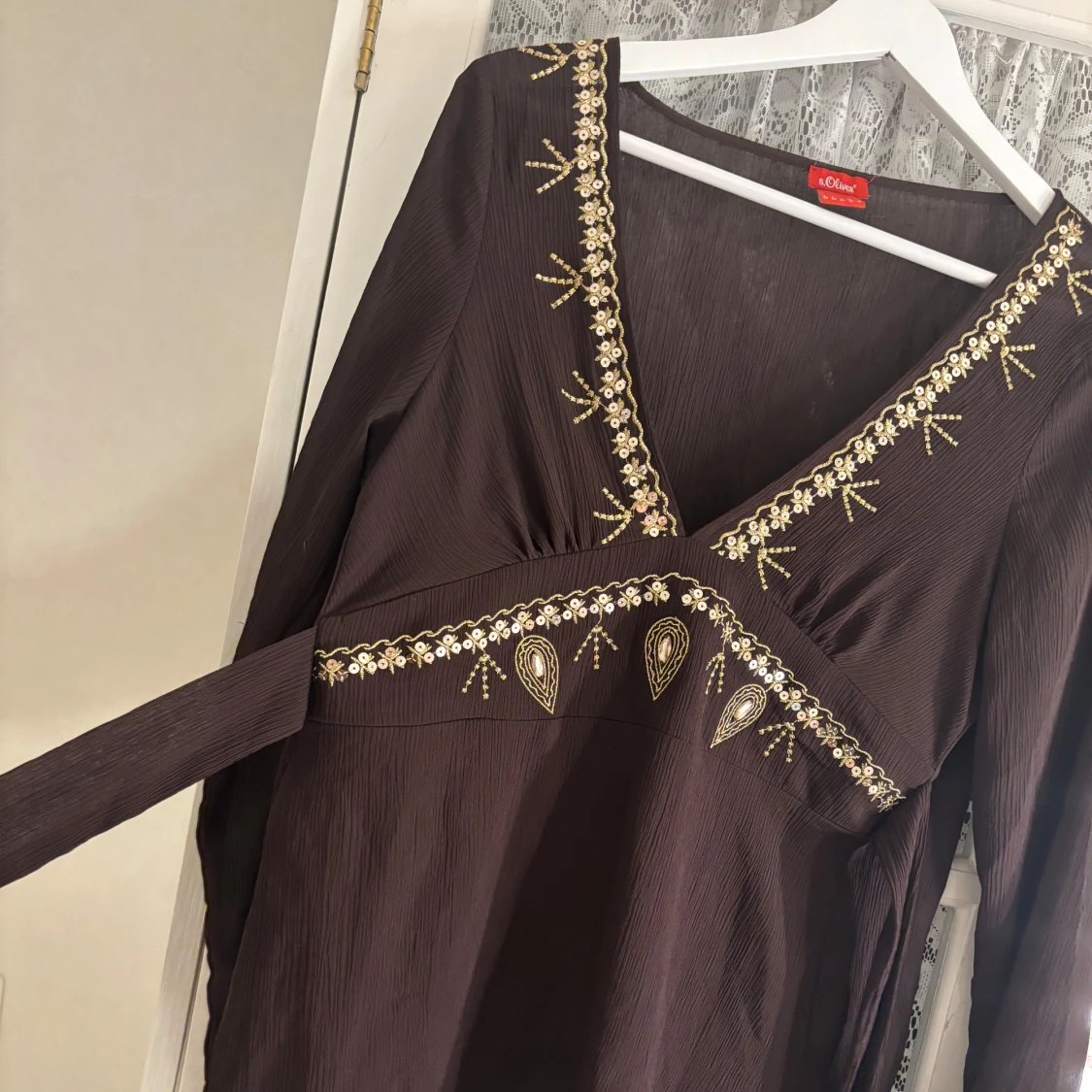 Brun blus från s.Oliver - 90