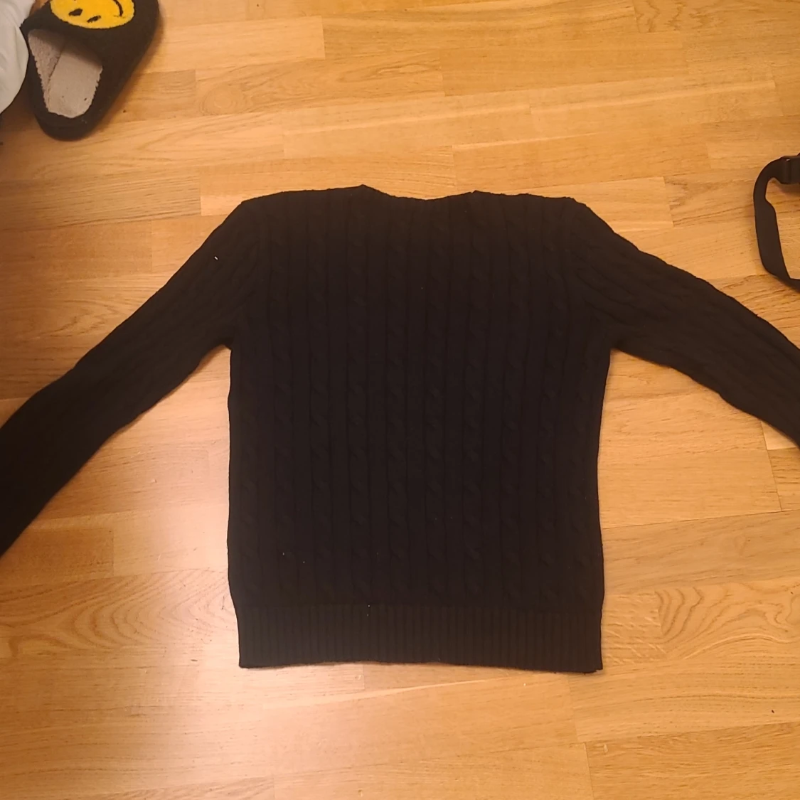 Svart stickad tröja från Ralph Lauren, Passar 152-158. - 90