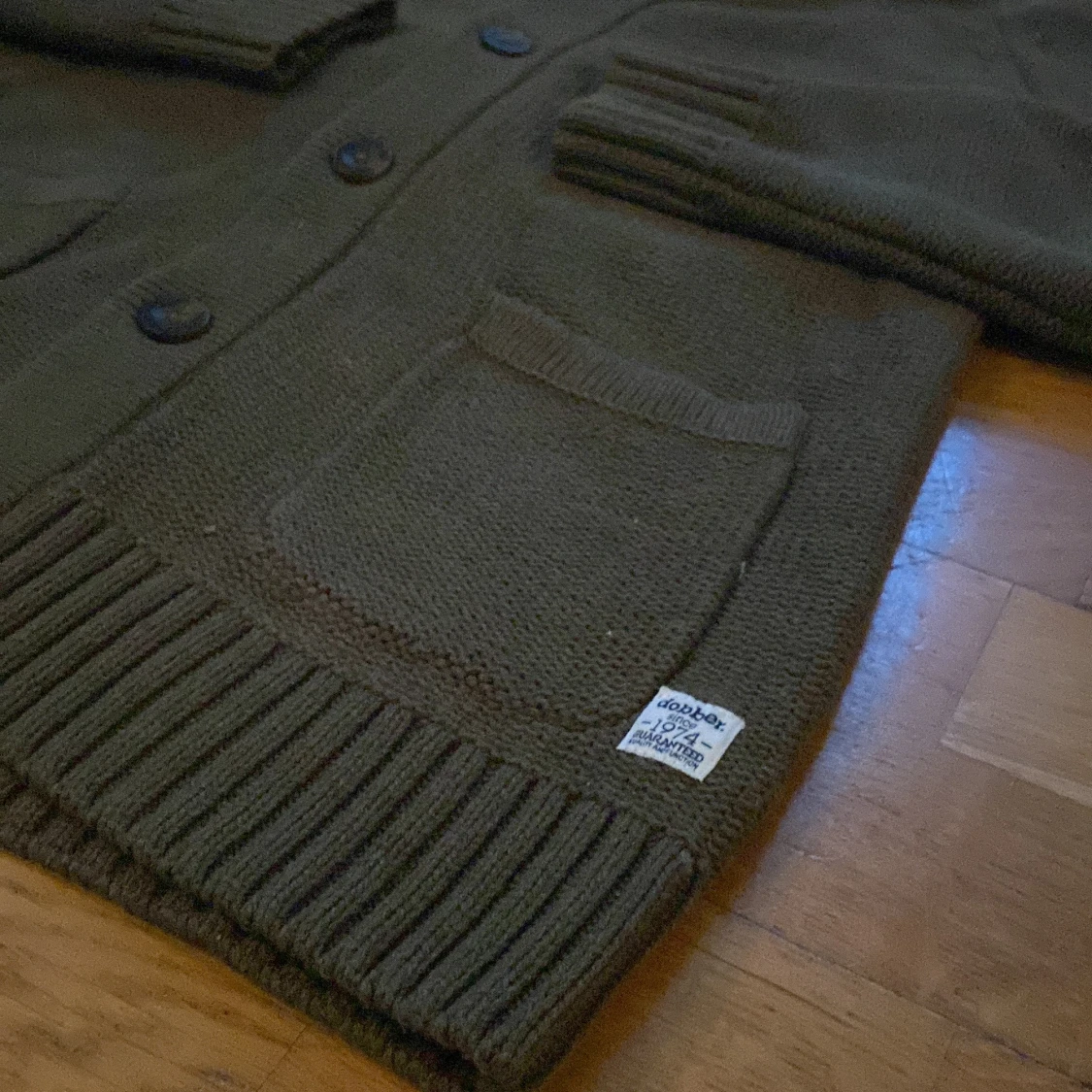 Grön stickad kofta från Dobber - 91