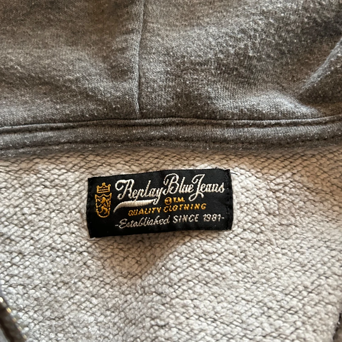 Grå hoodie från Replay  - 90