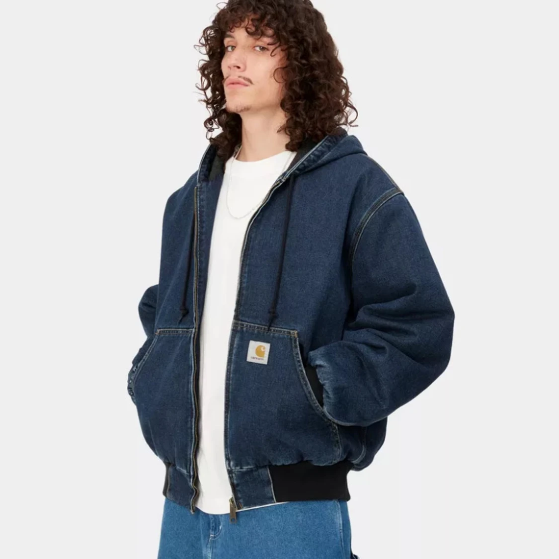 Blå jeansjacka från Carhartt