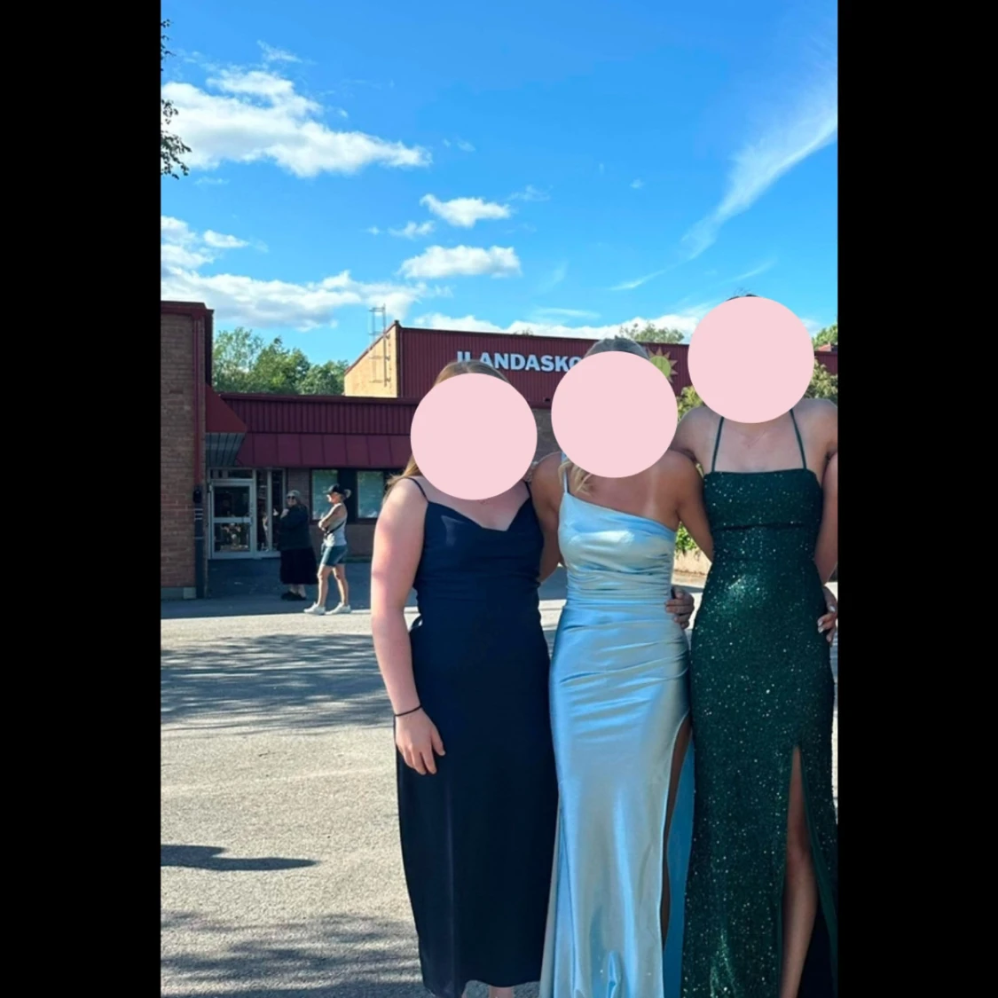 Ljusblå balklänning  - 90