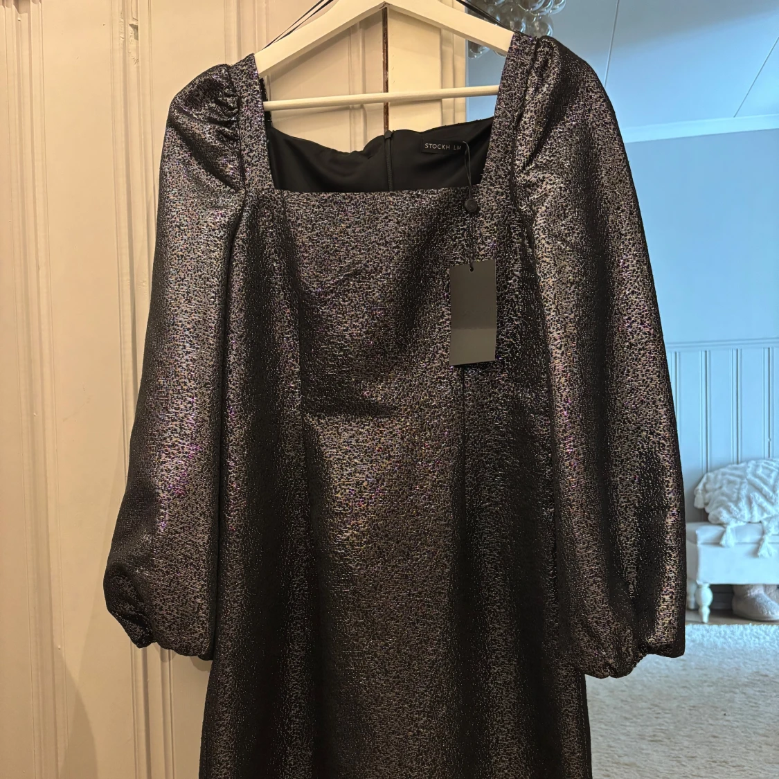 silvrig klänning - 90