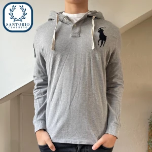 Ralph Lauren Hoodie Grå - Svinsnygg Ralph lauren hoodie i 10/10 skick! Han på bilden är ca 175cm/70kg Skriv vid frågor eller funderingar ✌️