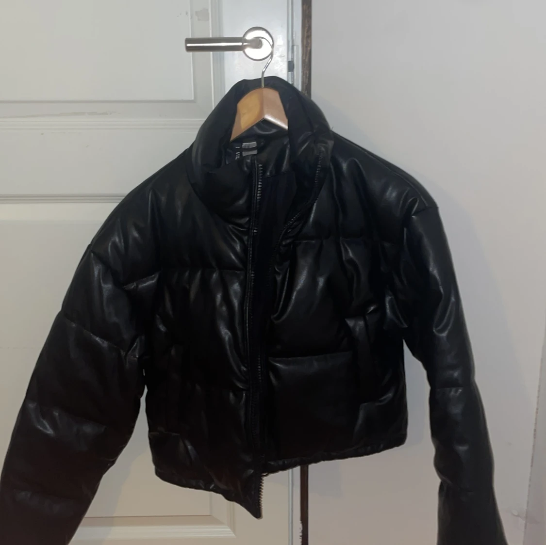 Läder jacka
