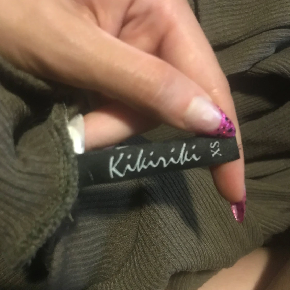 Brun ribbad klänning från Kikiriki - 90