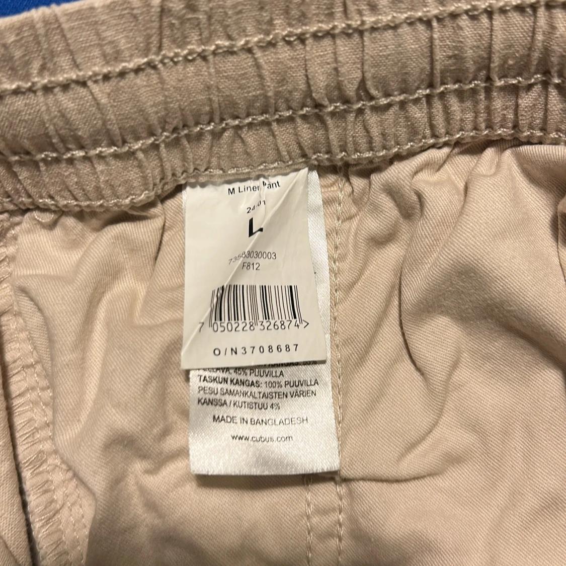 Beige linnebyxor  - 91