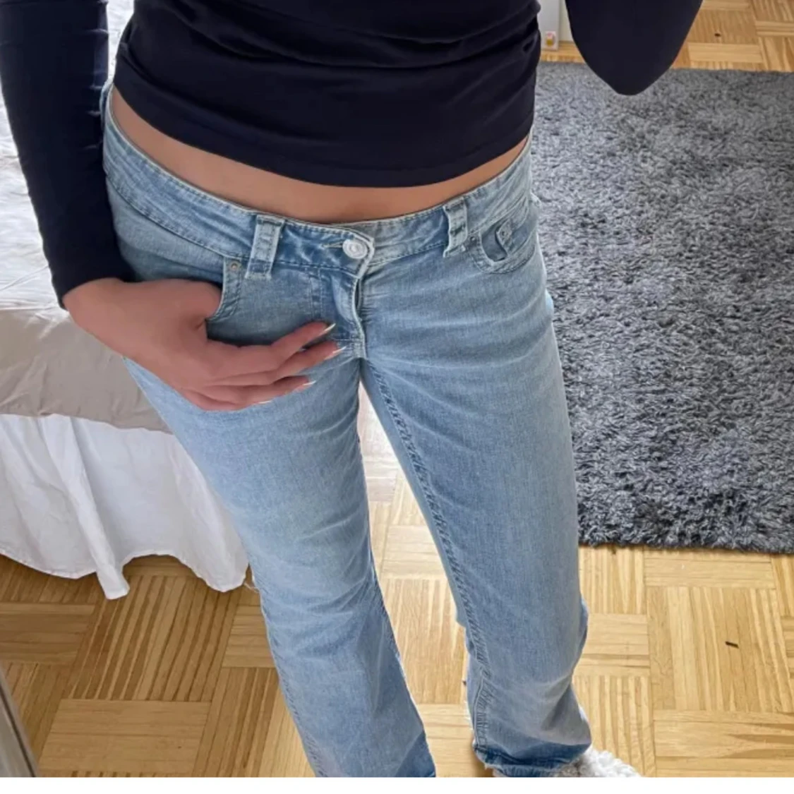 y2k low bootcut jeans - 2