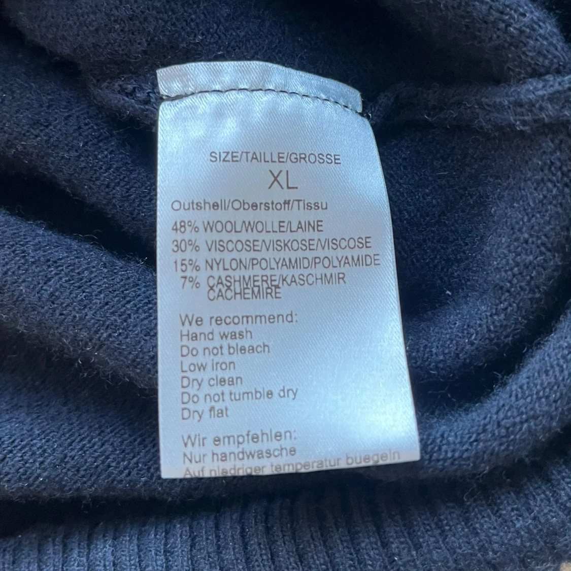 Mörkblå kashmirblend från Sand Copenhagen - 2