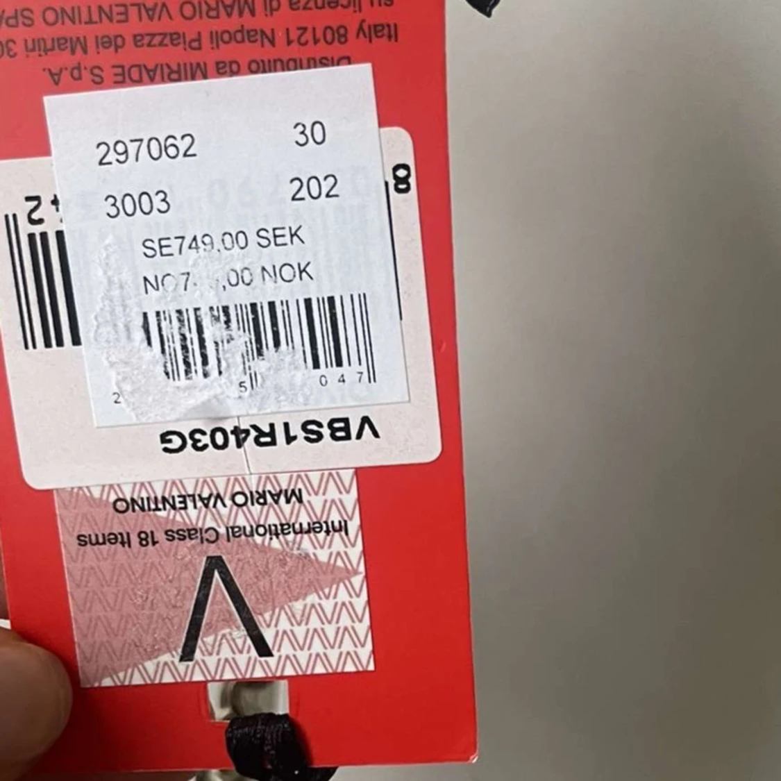 Röd axelväska med kedja - 2