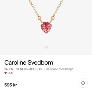 Guld halsband med hjärta - Gulligt halsband från Caroline Svedbom knappt använt nypris 595kr 