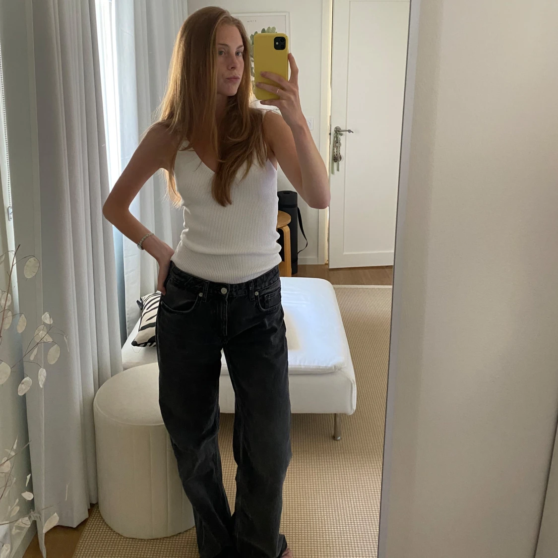 Gråa jeans från zara