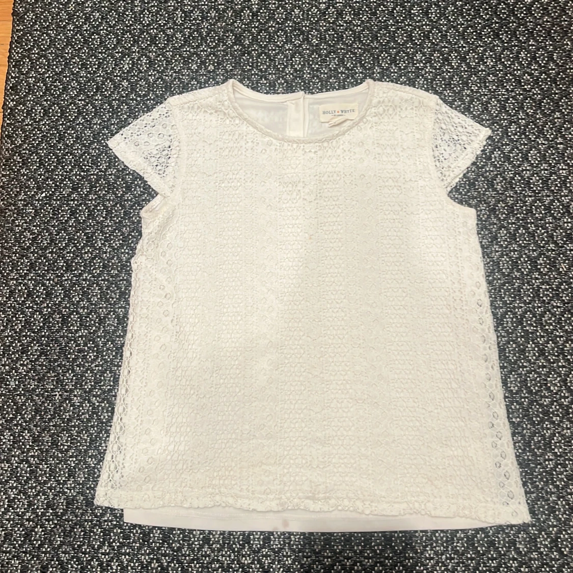 Vit spetsblus från Massimo Dutti