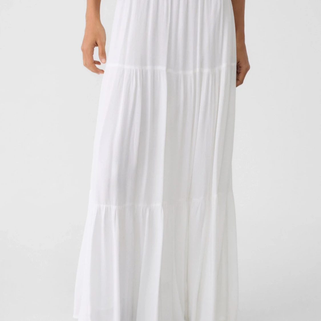 Vit långkjol