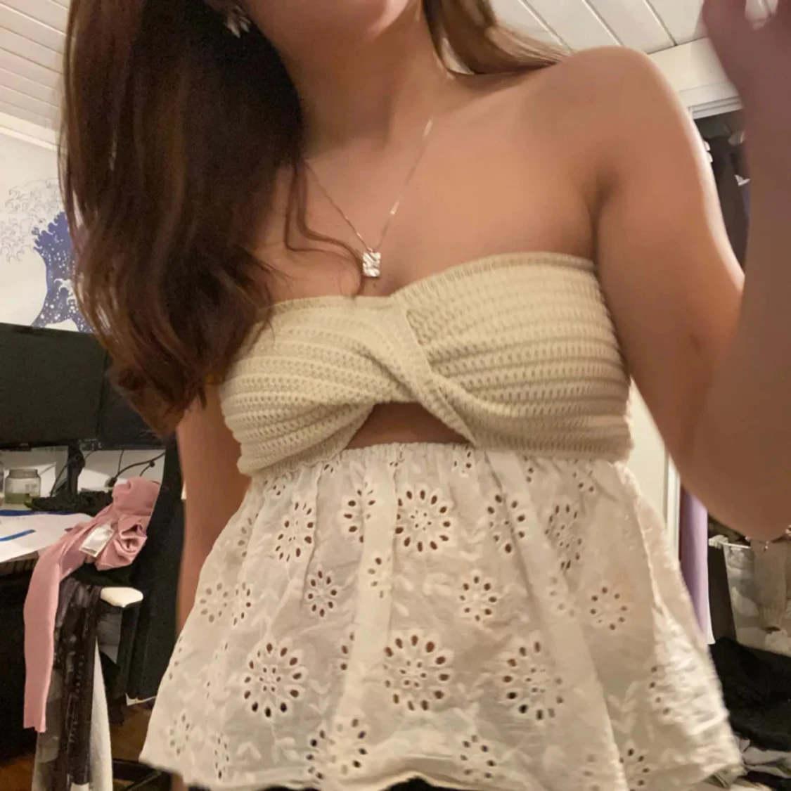 Beige tubtopp från Zara - 1