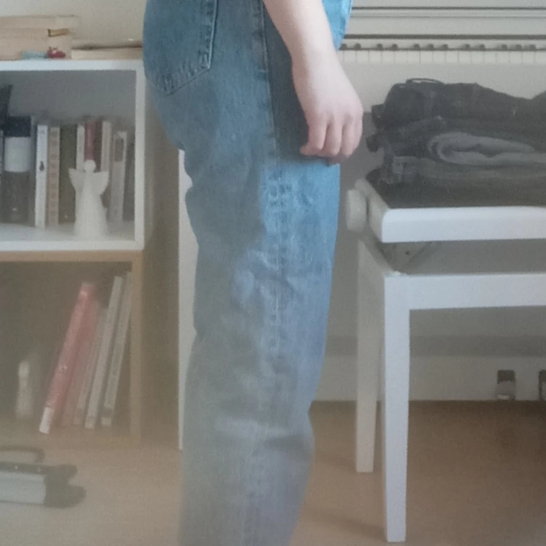 High Waist Straight Jeans - 90