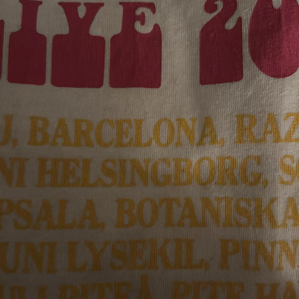 Merch från Håkan Hellström Live 2023. Jag kollade på konserten i Helsingborg. Köpt för 400.. T-shirts.