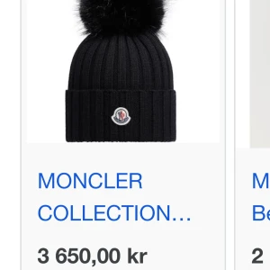 Moncler mössa - Säljer en äkta moncler mössa i färgen svart den är sparsamt använd en vinter för fler bilder hör av er, pris går att diskutera 