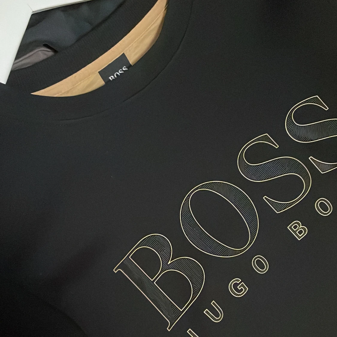 Hugo Boss sweatshirt black gold