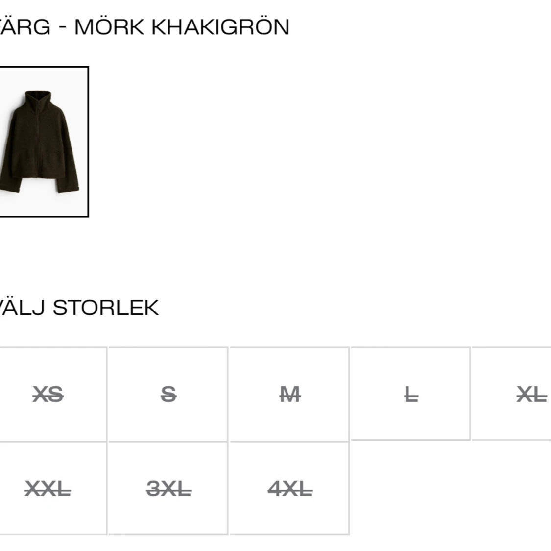 Grön teddy/pile jacka - 91