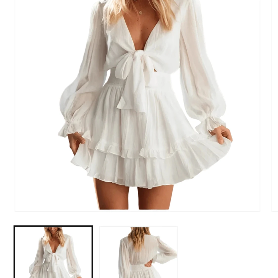 Studentklänning/vit klänning