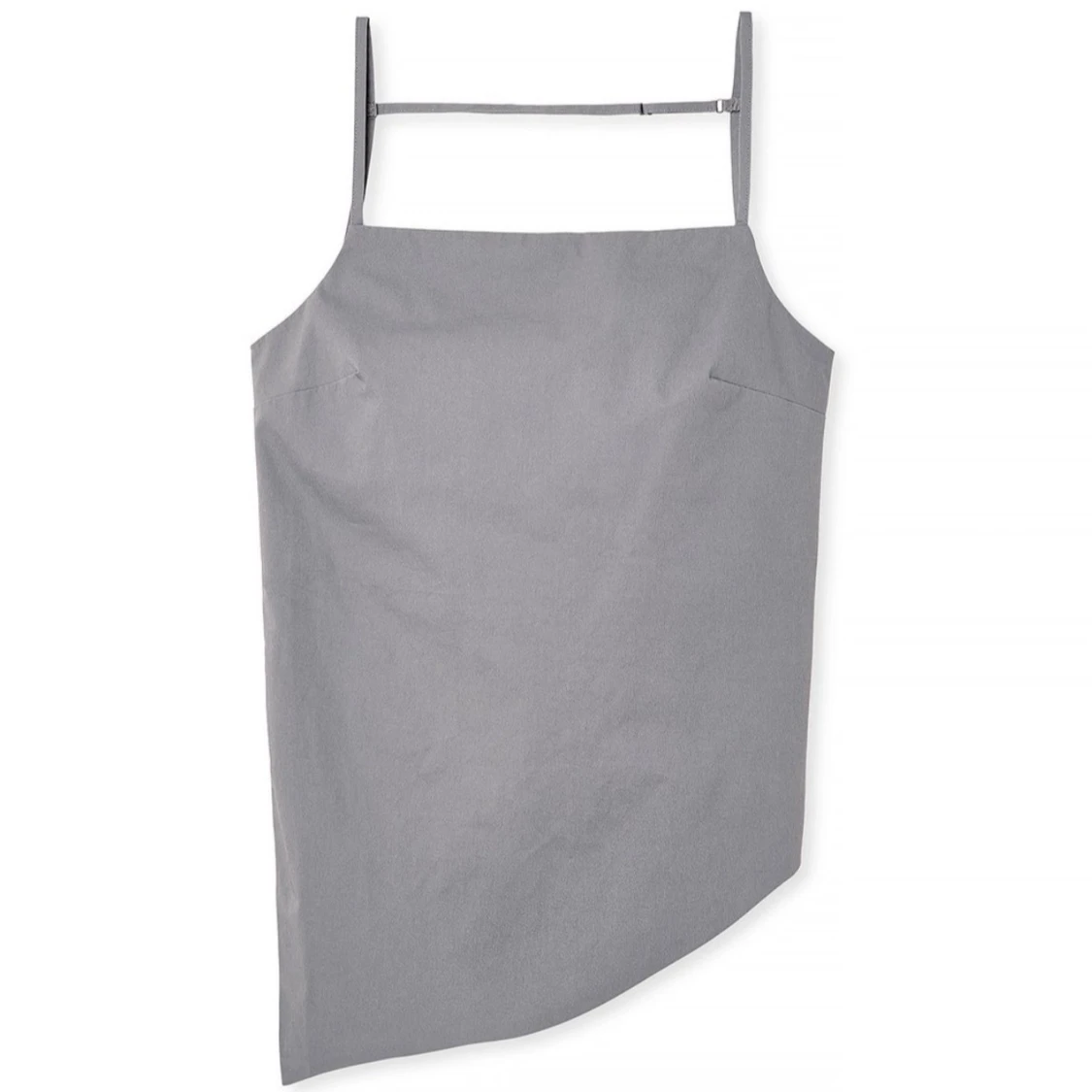 Grå asymmetrisk klänning