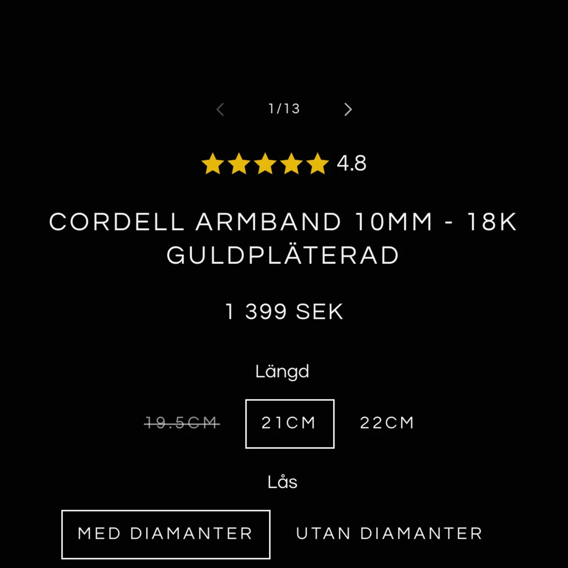 18k Cordell kedjor - 92