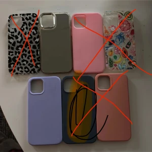 mobilskal - Två mobilskal iPhone 12, lila och spegel 