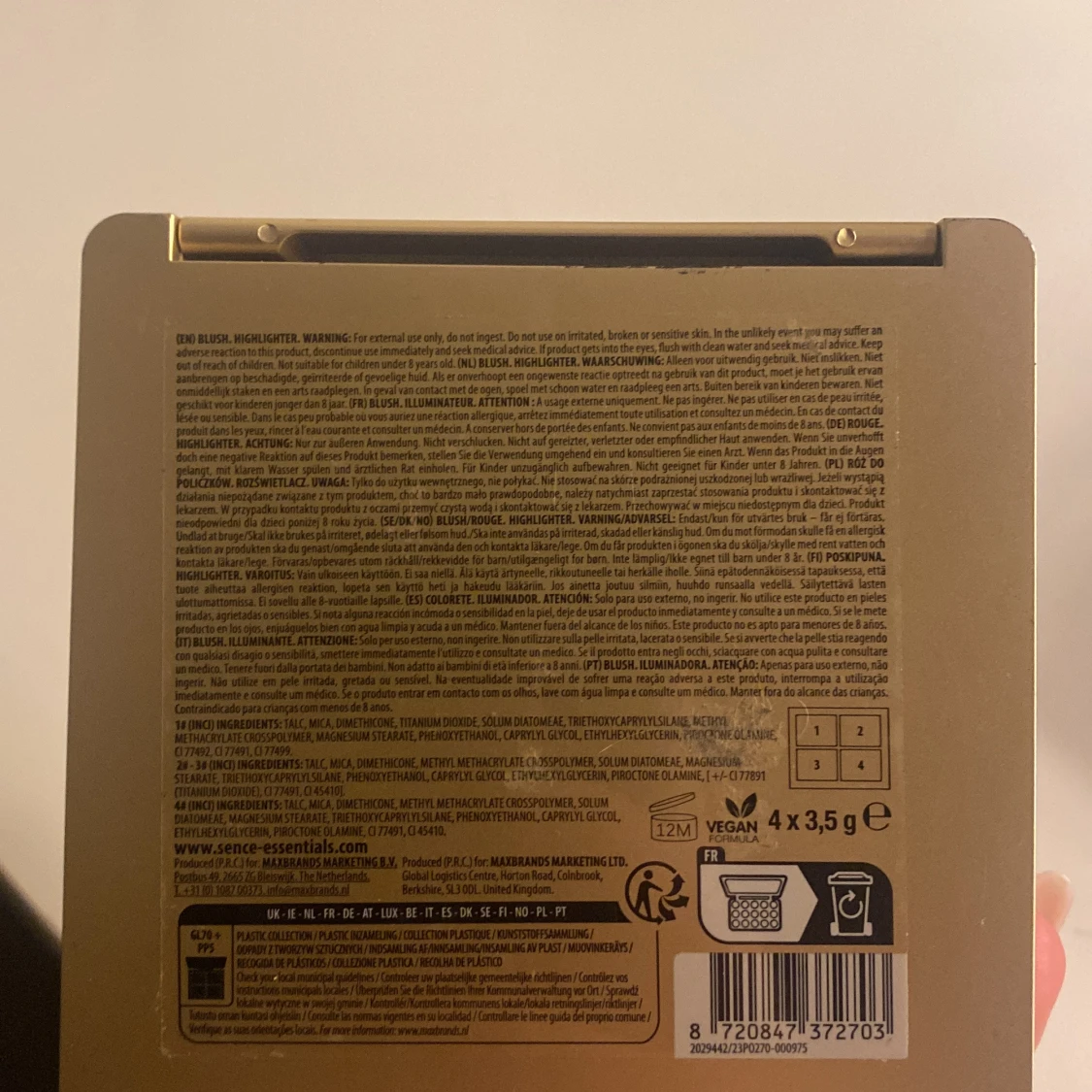 Sminkpalett från Sence - 2