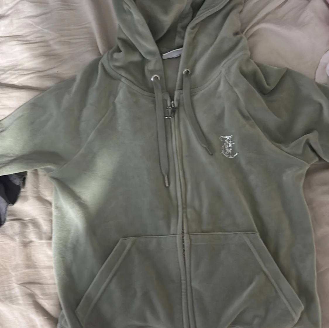 Grön hoodie från Juicy Couture