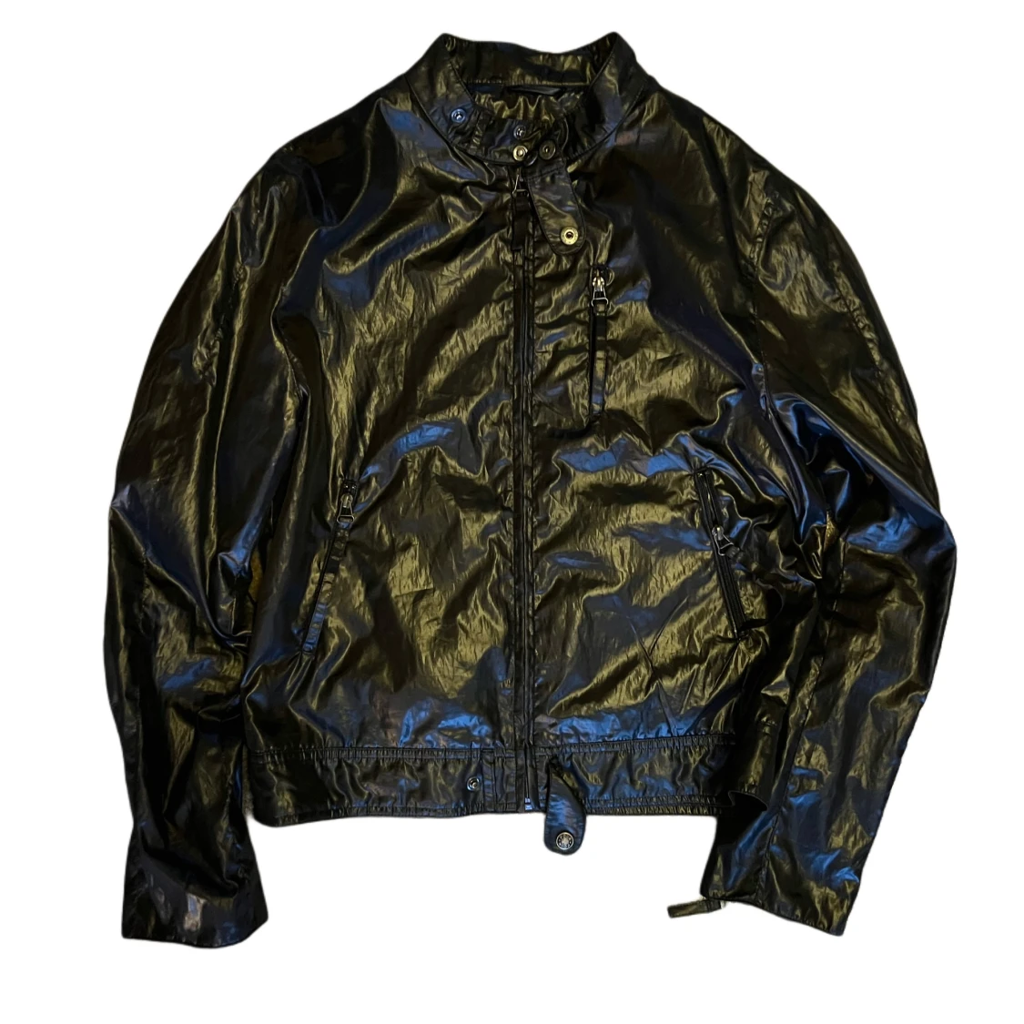 Pour Glansig lack tunn jacka