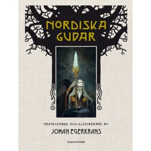 Nordiska gudar (inbunden) - Nordiska gudar är en vackert illustrerad bok där gudar, jättar, dvärgar, valkyrior, monster och hjältar presenteras i all sin prakt. En bok för den som redan är intresserad och initierad, och för den som ännu inte upptäckt asagudarnas värld - ett storverk som fångar läsare i alla åldrar.Med avstamp i de gamla Eddorna har Johan Egerkrans tolkat de mest spännande och fantasifulla sagorna. Från den gruvliga skapelseberättelsen där ur-jätten Ymer styckas av Oden och hans bröder, till gudarnas ödesmättade undergång i Ragnarök. Från urtidens kaos, till världsträdets nio riken med alla dess fantastiska och ohyggliga skapelser. En mörk, blodig, fantasieggande och stundtals humoristisk resa i den nordiska mytologins värld.Välkända berättelser från Eddorna - som sagorna om Iduns äpplen, Mimers brunn och Tors färd till Utgård - paras med fakta om de varelser som befolkar Asgård, Jotunheim och underjorden.    Format Inbunden   Omfång 159 sidor   Språk Svenska   Förlag B Wahlströms   Utgivningsdatum 2016-08-03   Medverkande Johan Egerkrans   Medverkande Cecilia Danneker Engström   ISBN 9789132164118  