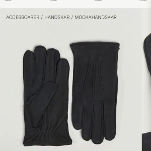 Svarta mockahandskar  - Snygga och eleganta svarta mockahandskar i nytt skick från Amanda Christensen. Säljs då jag har fått nya handskar i present. Nypris: 899. Mitt pris: 400. 