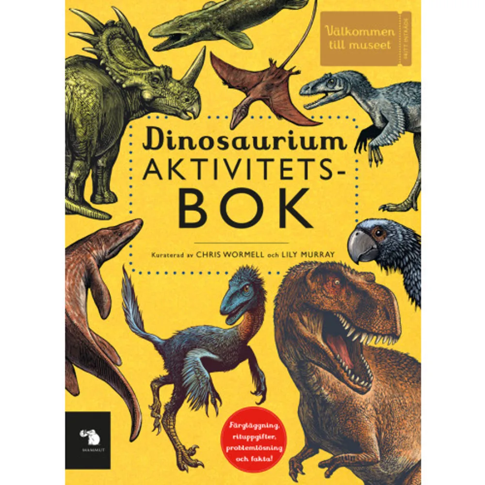 Återvänd till Dinosaurium med denna medföljande och underhållande aktivitetsbok. Boken är sprängfylld med fascinerande fakta och pussel och erbjuder timmar av underhållning för små konstnärer och dinosaurieälskare. De otaliga aktiviteterna i denna vackra och inspirerande bok uppmuntrar läsarna att upptäcka något nytt och använda sin fantasi för att rita, dekorera och designa på varje sida.    Format Häftad   Omfång 72 sidor   Språk Svenska   Förlag Förlaget Mammut   Utgivningsdatum 2023-11-06   Medverkande Chris Wormell   Medverkande Lily Murray   Medverkande Gunbritt Geijer   Medverkande Elisabeth Tauvon   ISBN 9788794214346  . Böcker.