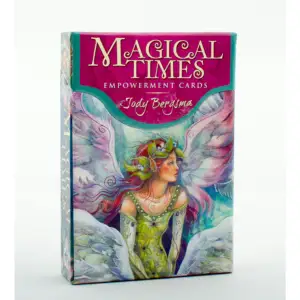 This exquisite deck by popular artist Jody Bergsma presents 44 over-sized cards with inspirational images and affirmations. The deck is accompanied by an illustrated 28-page booklet, which provides gentle, yet powerful messages. Choose a single card for daily inspiration or use one of the multiple-card spreads to explore questions and visualize outcomes. Together, the Empowerment Cards and the insightful writings help you channel the magic all around you to achieve your greatest dreams.