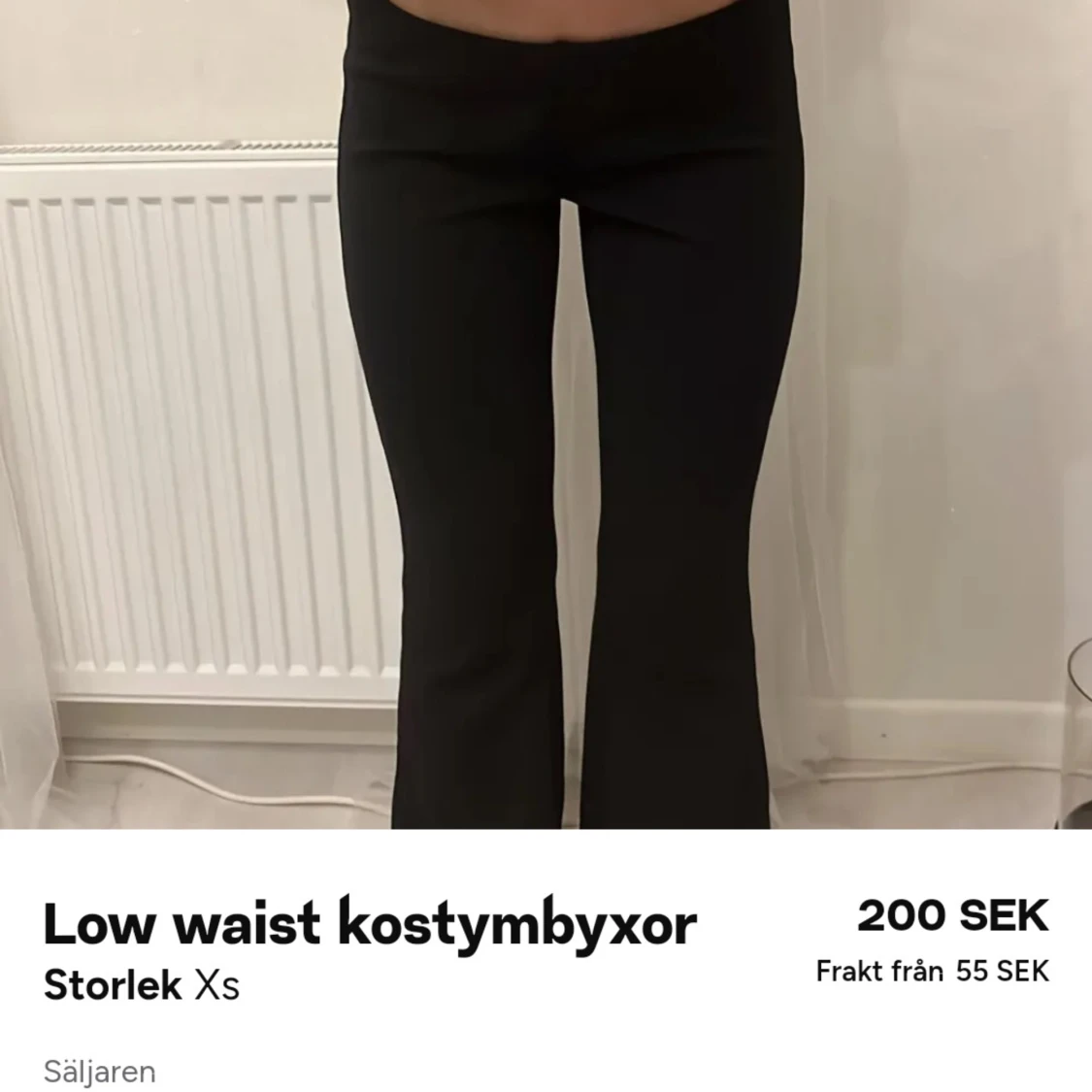 Lågmidjade kostymbyxor