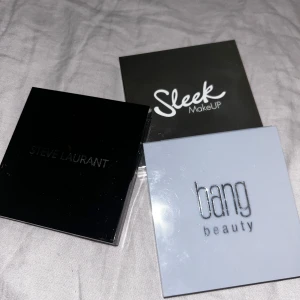 Paletter  - Säljer tre oanvända paletter; en från steve laurant, en från Bang beauty och en från sleek makeup! De kostar 100kr/st eller alla 3 för 250kr🫶🏼