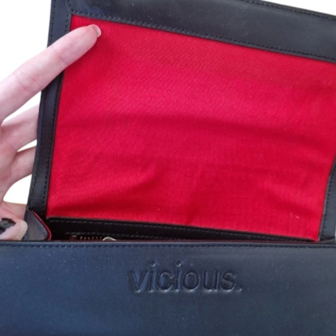 Äkta läder kuvertvästa - 90