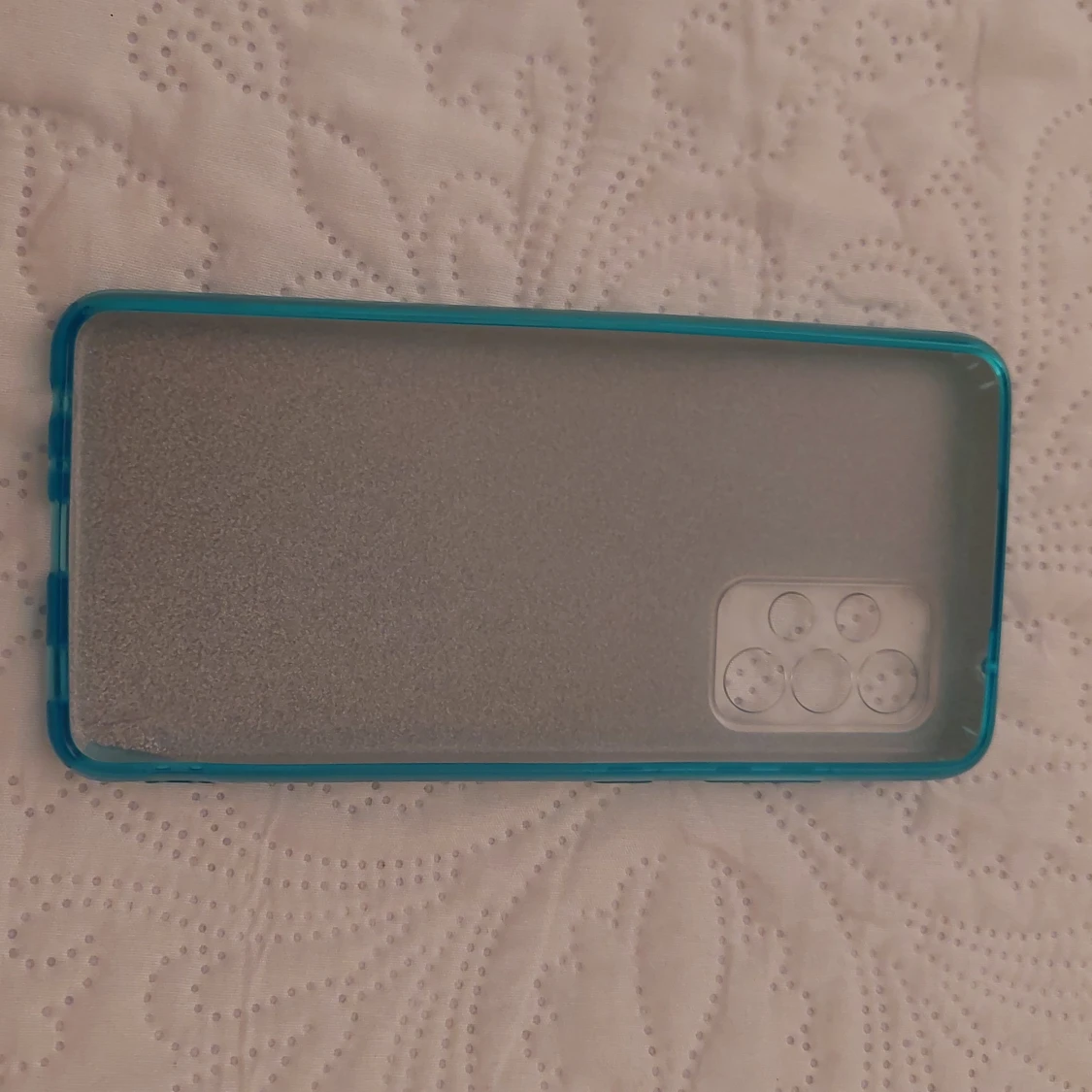 Blått mobilskal med kaninmotiv - 90