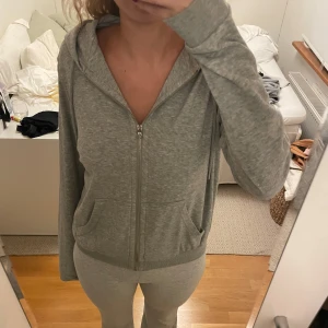 Grå luvtröja med kedja  - Grå luvtröja med kedja från h&m 