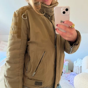 Helmut Lang jacka - Helmut Lang 99AW Olive moleskin Astro Biker Jacket Nypris 7000 kr